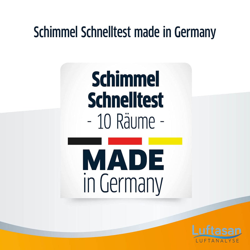 [Australia] - Luftasan mold test for up to 10 rooms | Rapid mold test for practical implementation at home | Mold test for mold contamination 