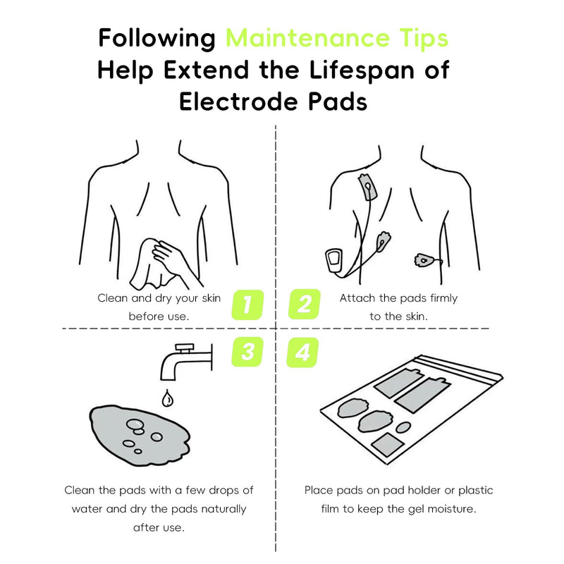 [Australia] - 20 Pack TENS Unit Electrode Pads with Wire Cable Combination Set. Reusable Premium Hydrogel Self-Adhesive TENS Unit Replacement Pads, Compatible with Belifu, AVCOO, NURSAL, TENS 7000, AUVON, Neocarbon Black 