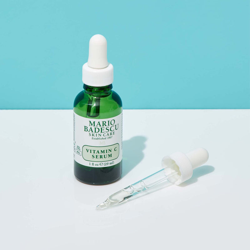 Mario Badescu Vitamin C Serum for All Skin Types Lightweight Serum with Vitamin C & Sodium Hyaluronate Visibly Reduces Signs of Aging 1 Fl Oz