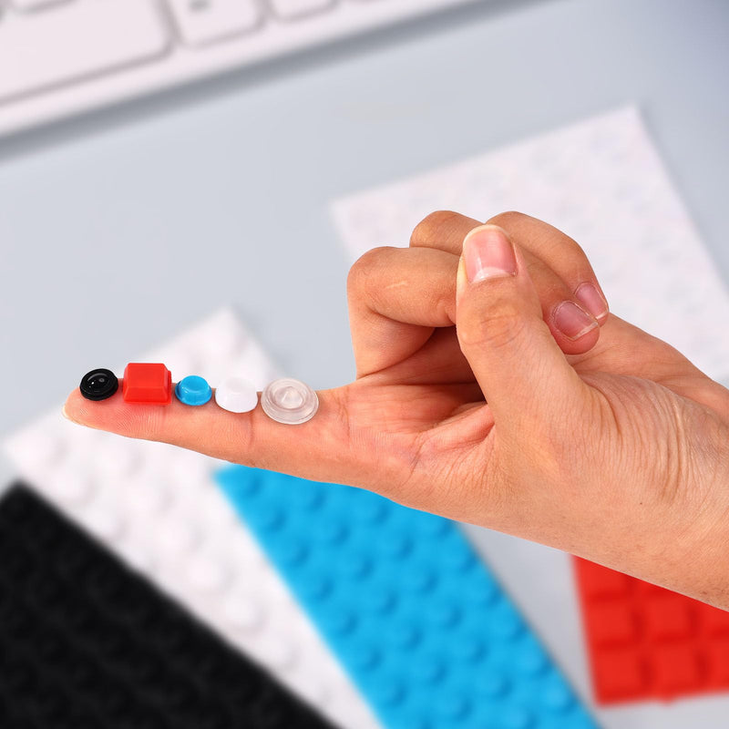190pcs Bump Dots for Visually Impaired, Low Vision Impairment Braille Stickers Raised Tactile Dots Labels Products for Blind People Elderly Keyboard Daily Objects Assorted Sizes and Styles