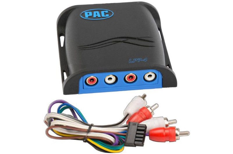 PAC LP7-4 L.O.C. PRO Series 4-Channel Line Output Converter with Remote Turn On , Blue