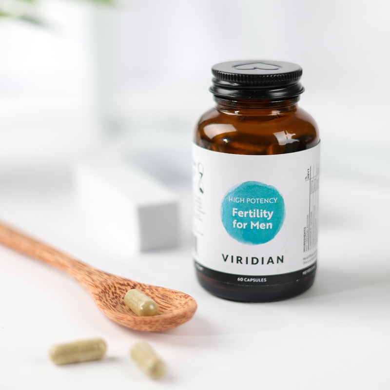 Viridian Fertility for Men (High Potency) | 120 Caps | Supports Reproductive Health with Zinc & Vital Nutrients | Vegan Capsules | Pre-Conception Support | Active Ingredients | Nutritionist Formulated 120 count (Pack of 1)