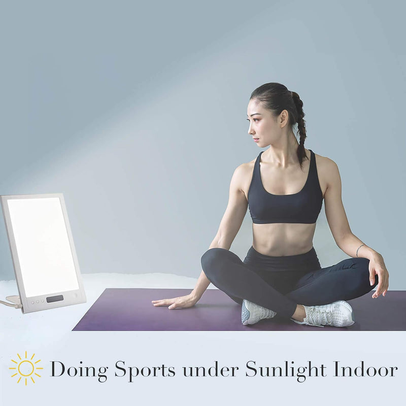 [Australia] - Sad Lamp,10,000 Lux Sad Light Therapy Lamp with UV-Free Adjustable Brightness & Color, Happy Light with 4 Timer Settings Function, Full Spectrum Sad Lamps for Depression 