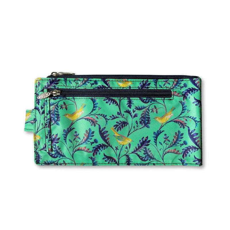 Big Skinny Womens Monte Cougar Nylon Long Wallet (Birdsong) Birdsong