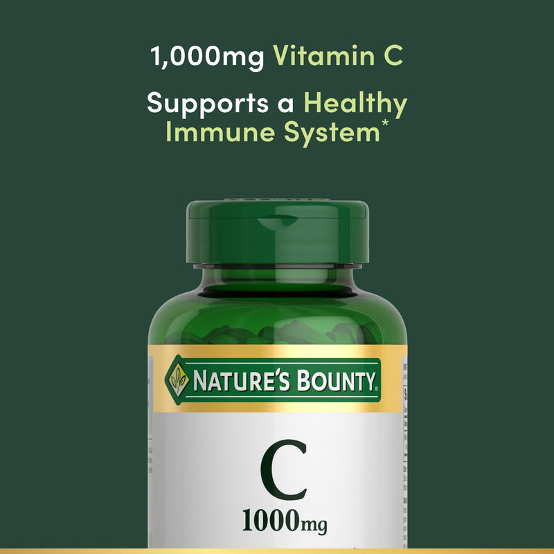 Nature’s Bounty Vitamin C 1000mg, Immune Support Supplement, Powerful Antioxidant, 1 Pack, 100 Caplets 100 Count (Pack of 1)