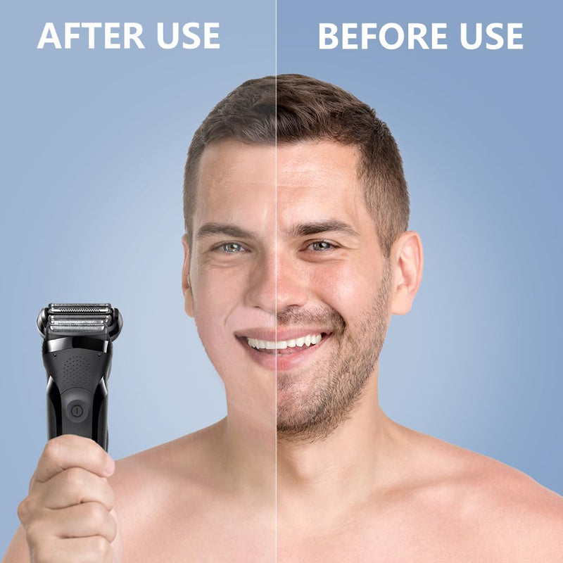 [Australia] - ACWOO Braun Series 6 shaving head, shaving head Braun Series 5, electric razor, replacement shaving part compatible with men's razors Series 5 and 6 (models from 2020), 53B, pack of 1 