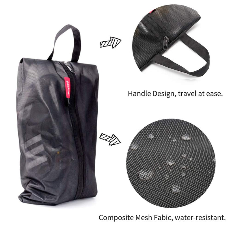 pack all Packing System Bundle | 1 Shoe Bag (Plus-Black) & 32L Duffel Bag (Black) for Fitness, Travel