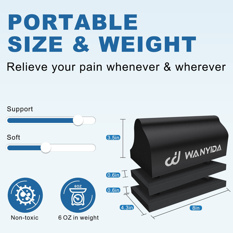[Australia] - WANYIDA Neck Stretcher Chiropractic Pillows for Neck Pain Relief, Cervical Traction Device for Cervical Spine Alignment, Neck and Shoulder Relaxer, Cervical Orthotic Traction Block without cloth cover 
