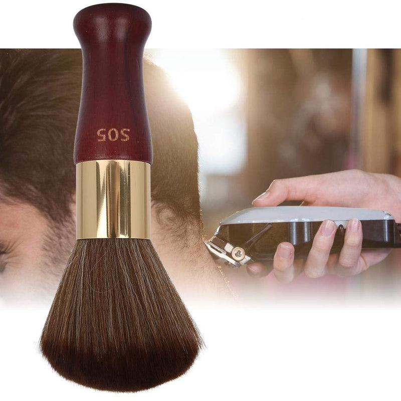 ZJchao Neck Duster, Neck Duster Brush Broken Hair Cut Sweep Cleaning Brush Neck Duster Barber Brush Barber Neck Duster with Wooden Handle Hair Cutting Brush for Barbers Hair Salon Use (1#)