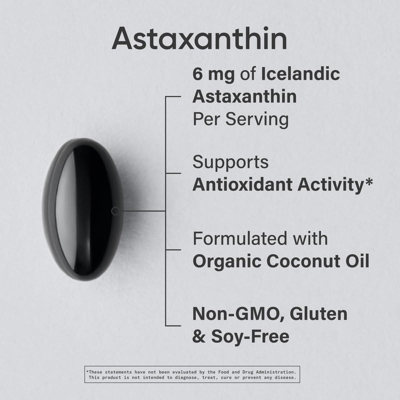 [Australia] - Sports Research® Astaxanthin Softgels with Organic Coconut Oil - Icelandic Astaxanthin from Algae - Antioxidant Support - Non-GMO Verified, Soy & Gluten Free 120 Count (Pack of 1) 