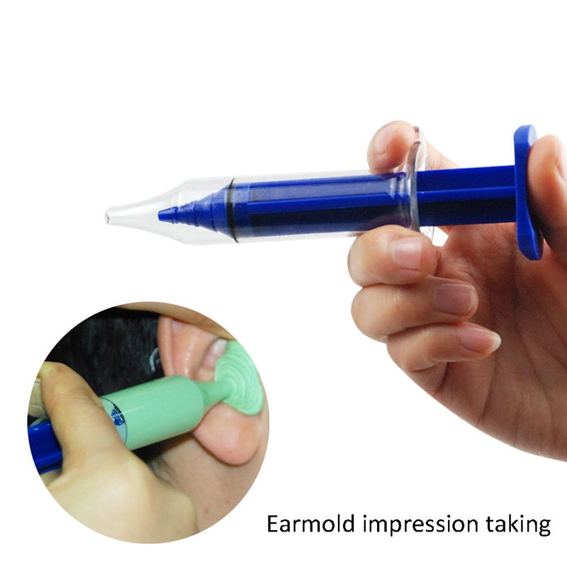 [Australia] - Impression Syringe Injector- Ear mold Impression Taking for Hearing Aid Dispensers IEM DIY (Blue) Blue 