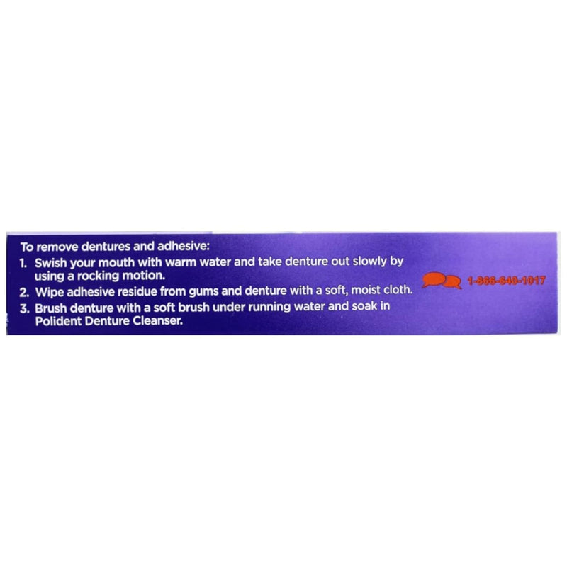 Super Poligrip Denture Adhesive Comfort Seal Strips-40 ct (Pack of 3)