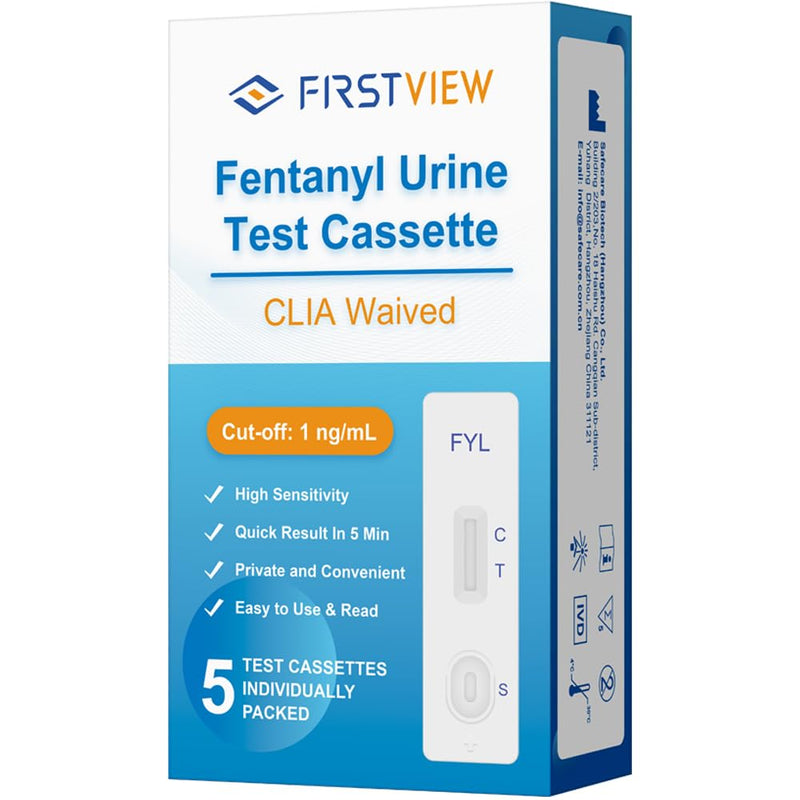 fentanyl Test Strips 5 Pack –Harm Reduction Tool – Overdose Prevention – Fast & Accurate Drug Testing Kit