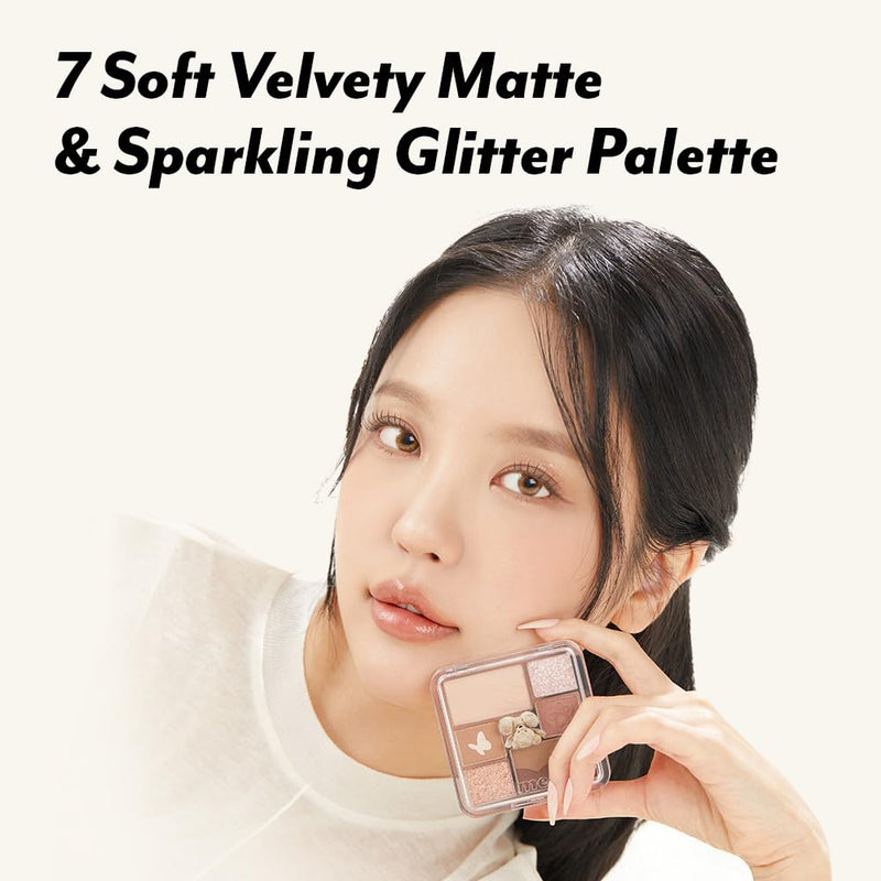 [Australia] - I'M MEME Wonder Soft Layer Palette - 7 Shades | Portable Size, Versatile, Blendable, Neutral Colors with Soft Texture, 01 My Teddy, 0.23 Oz 