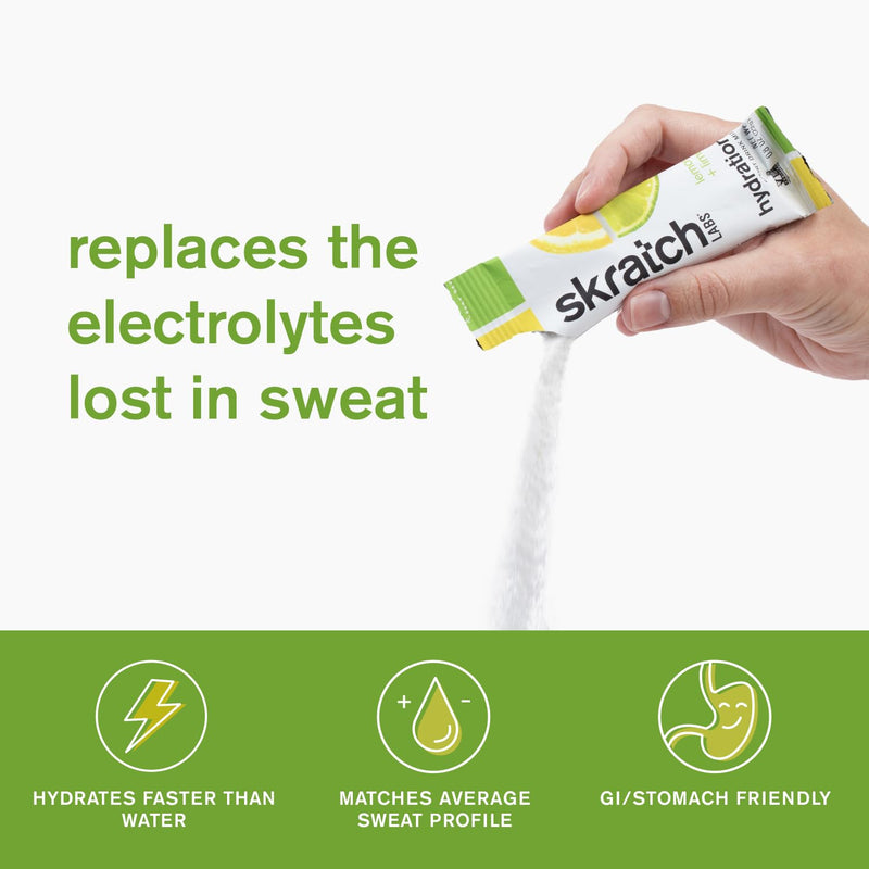[Australia] - Skratch Labs Hydration Packets - Hydration Drink Mix, Variety Pack (20 Single Serving Packets) - Electrolyte Powder Developed for Athletes and Sports Performance, Gluten Free, Vegan, Kosher 