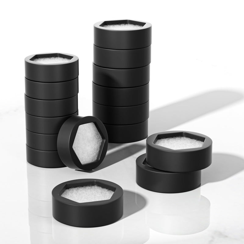 [Australia] - Universal Silicone Mouth Funnel, Replaceable Activated Carbon Filter (100pcs) Black 