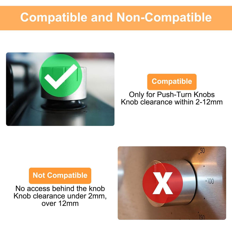 [Australia] - Stove Knob Covers, Door Knob Safety Cover for Kids, 5 Pcs Gas Stove Knob Locks, Oven Knob Covers for Child Pet Safety (black) Black 
