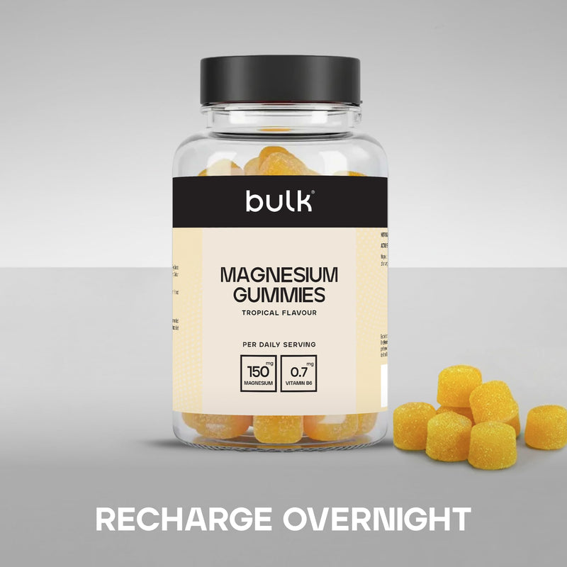 Bulk Magnesium Gummies, 150 mg, Bone and Energy Support, Tropical, 60 Gummies