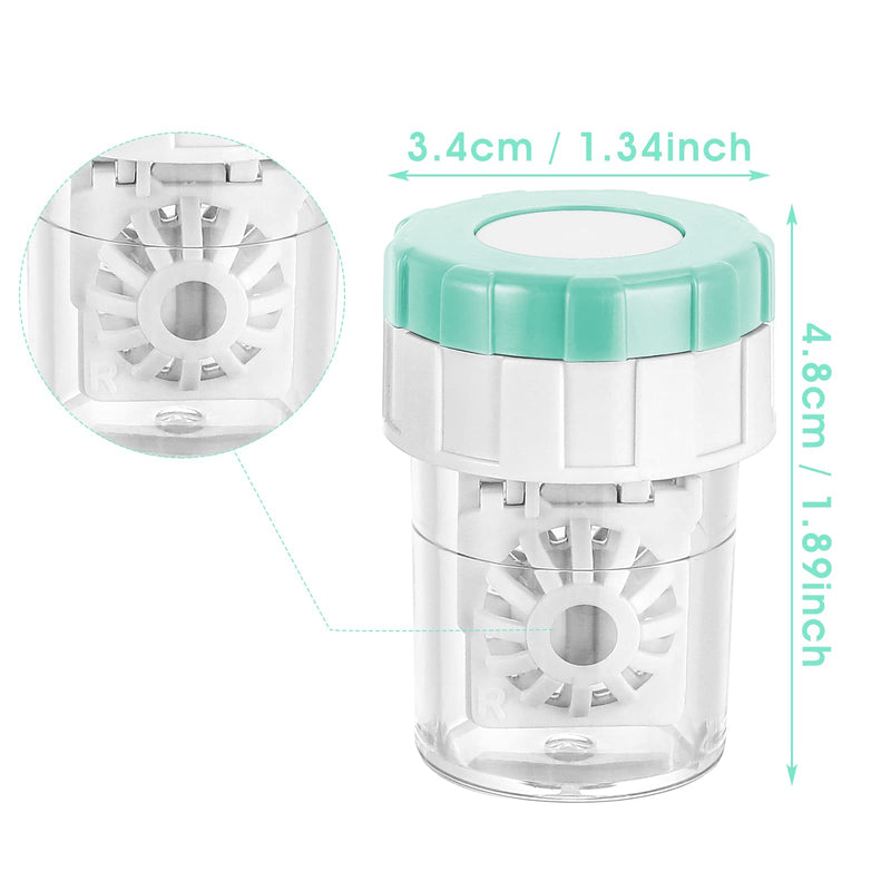 [Australia] - Sibba 5 Pieces Manually Contact Lens Washer Cleaner, Lens Cleaning Container for Everyday Use, Contact Lens Cases, Contact Lens Soak Storage Kit for Travel Home 