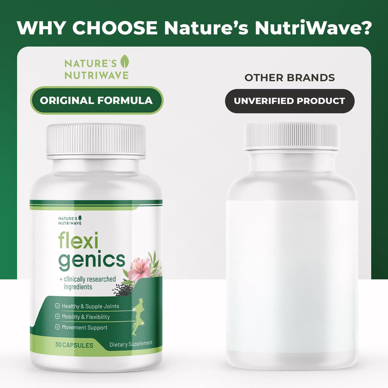 Flexigenics – Green Tea, Black Cumin & Vitamin K2 – 30 Ct, 3 Month Supply | Green Tea Extract, Black Cumin Seed & Vitamin K2 | Non-GMO | Easy-to-take daily capsule 30 Count (Pack of 3)