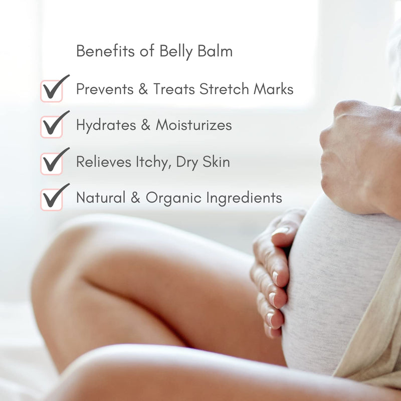 [Australia] - Organic Belly Butter for Pregnancy Stretch Mark Prevention and Treatment by Irene Organics - Award Winning Anti Stretch Mark Tummy Balm For Pregnancy and Postpartum 4oz - Hydrating Bump Cream 4 Fl Oz (Pack of 1) 