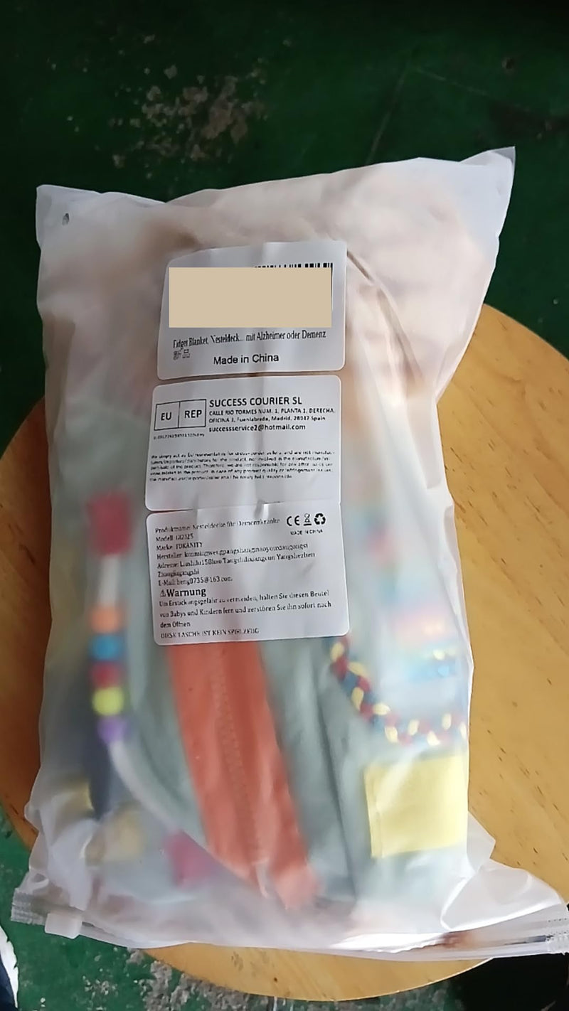 [Australia] - Fidget Blanket, Nesting Blanket for Dementia Sufferers, Seniors & Dementia Occupation Hands, Fidget Sensor Blanket for Dementia, Gift and Activities for Seniors with Alzheimer's or Dementia 