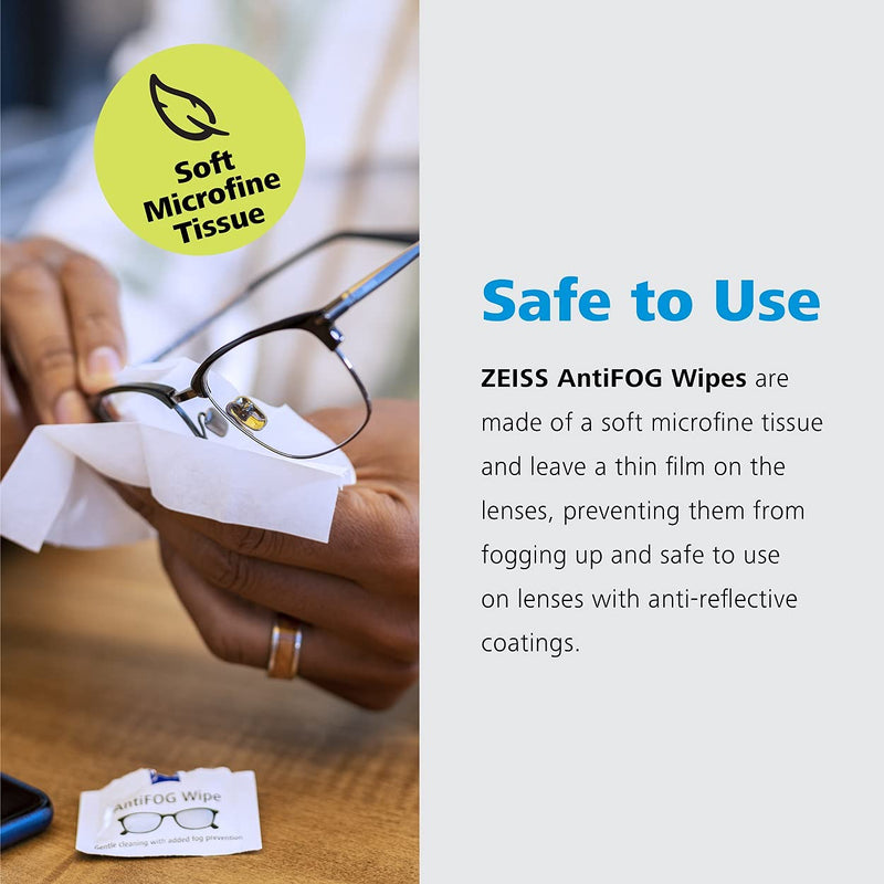 [Australia] - ZEISS AntiFOG wipes, 120 count 