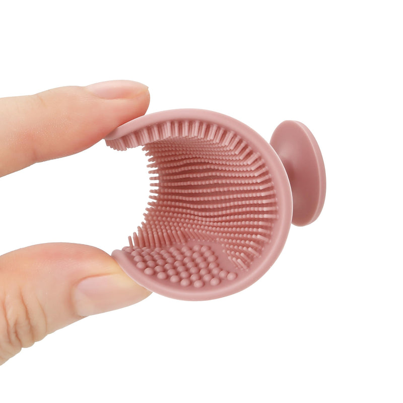 [Australia] - PandaEar Baby Cradle Cap Brush, Silicone Baby Bath Brush Massage Brush Set for Dry Skin, Cradle Cap, and Eczema, 4 Pack (Pink) Pink 