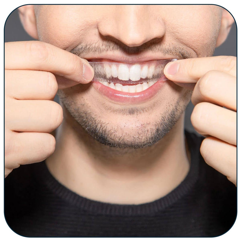 Teeth Whitening Strips for a Brighter Smile - 28 Mint Flavored Sensitive Teeth Whitening Strips, Dentist Recommended,-Non Toxic, Peroxide Free & Enamel Safe - 14 Treatments, Made in USA