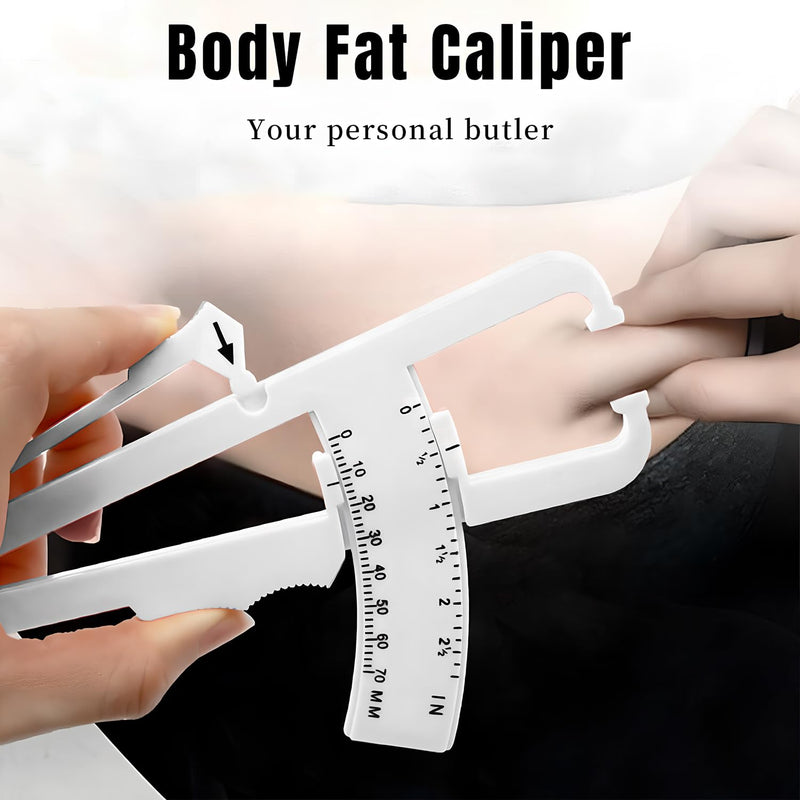 [Australia] - Body Fat Measurement Device,Body Fat Caliper with Body Fat Percentage Measure Chart 
