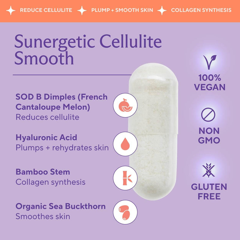 [Australia] - Premium Cellulite Supplement ‚Äì Anti Cellulite Capsules For Women ‚Äì Supports Skin Smoothing, Smooth Legs, Reduces Cellulite & Promotes Collagen Production ‚Äì With Clinically Studied Melon SOD ‚Äì 30 Count 