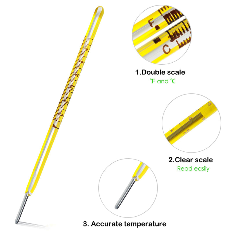 [Australia] - ℃&℉ Oral Thermometer for Adults and Kids 2PCS - Glass Rectal Thermometer for Baby - Basal Body Thermometer - Non Infrared Digital Thermometer - Accurate Easy Reading by HARIKA LIFE 