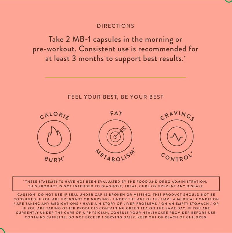 [Australia] - Arrae MB-1, Natural Dietary Supplement, Control Appetite, Increase Energy, Support Healthy Metabolism, 60 Capsules 