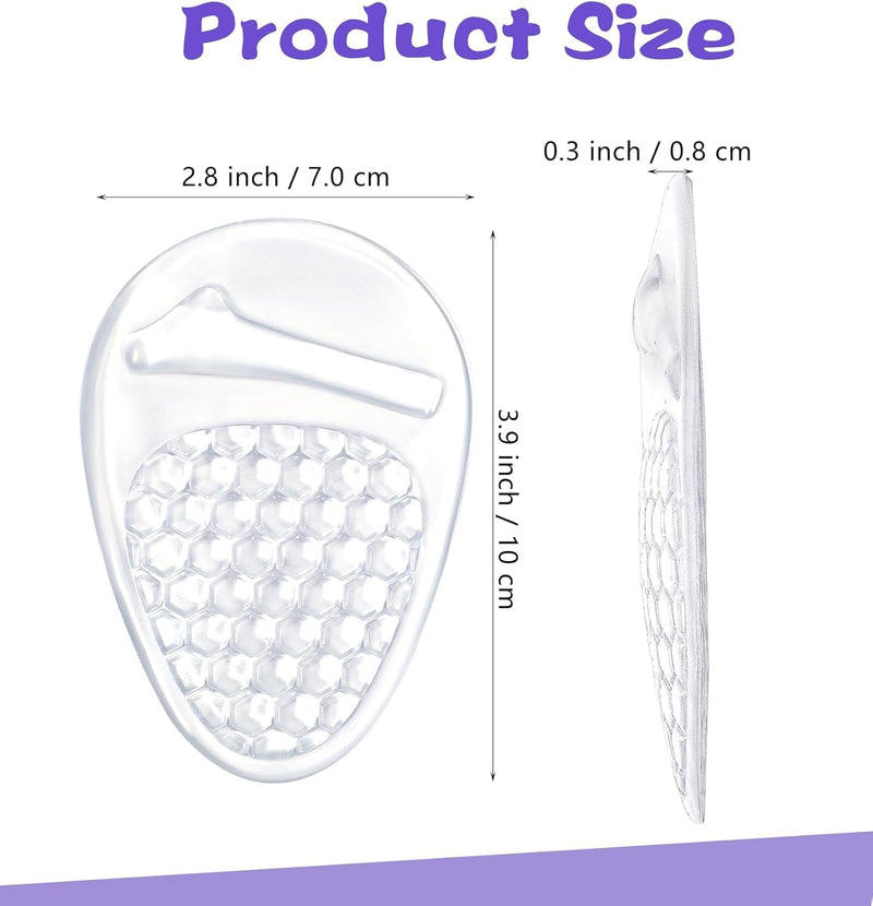 [Australia] - Bunion Pads, 3 Pairs of Forefoot Pads, Bunion Pads Forefoot, Reusable Metatarsal Pads for Women - Prevents Calluses and Reduces Pain 