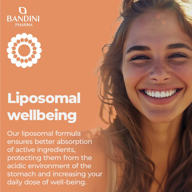 Bandini® Liposomal Vitamin C | High Strength Ascorbic Acid Capsules, High Absorption & Bioavailability | Immunity, Energy, Skin Support - Boosts Collagen & Reduces Fatigue (60 Unit (Pack of 1)) 60 unit (pack of 1)