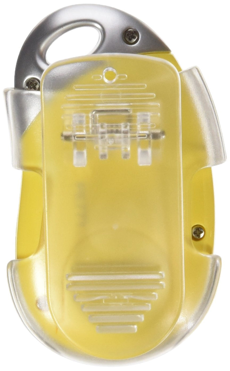 [Australia] - PE771 Walking 3D Pedometer with Clip and Strap | 7 Day Memory, Accurate Step Counter, Walking Distance Miles/Km, Calorie Counter, Target Goal, Active Time Yellow with Holster/Belt Clip 