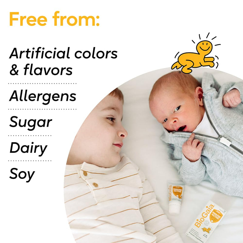 [Australia] - BioGaia Immune Active Baby Probiotic Drops + Vitamin D | for Babies & Toddlers 0-36 Months | Supports Digestive & Immune Health | Allergen, Dairy, Soy & Gluten Free | Backed by 30 Years of Research 0.17 Fl Oz (Pack of 1) 