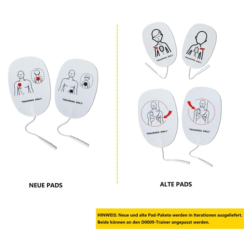 [Australia] - Mini AED trainer, AED training device German, XFT first aid training device for AED training, AED training device with CPR training device machine for defibrillator trainees beginners (XFT-D0009) 