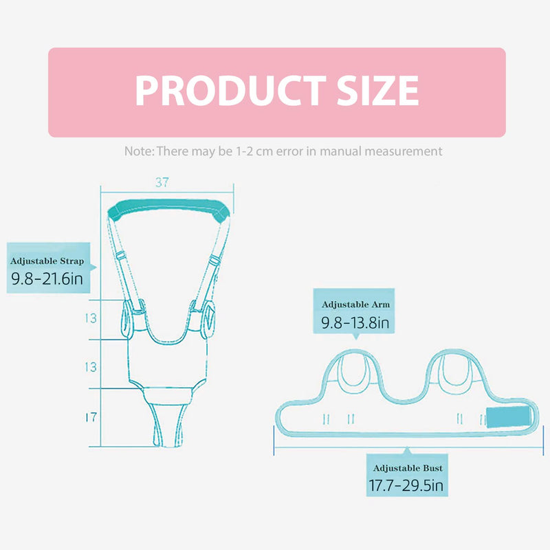 [Australia] - Baby Walking Harness-Handheld Assistant Belt- Toddler Infant Walking Aid for Trainer & Support 7-24 Month Old (All Seasonr-Pink-1819) All Seasonr-Pink-1819 