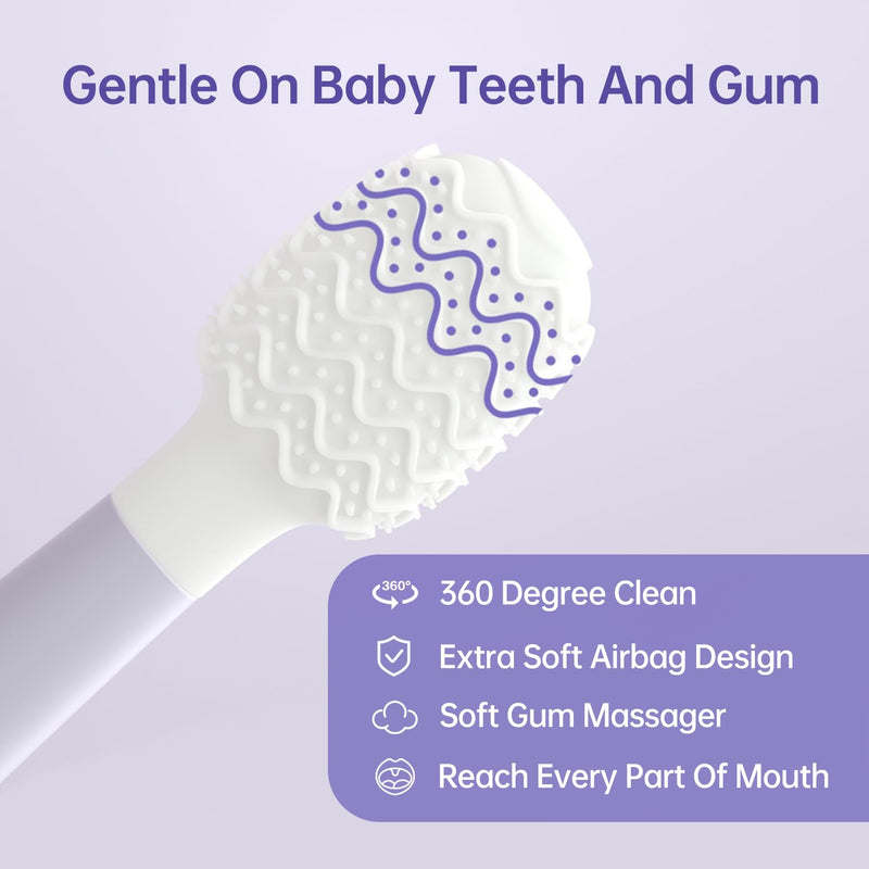 [Australia] - Kids Tongue Scraper, Tongue Cleaner for Infant & Newborn, Baby Oral Cleaner Newborn, Toddler Toothbrush for Tooth Mouth Gum Clean, Infant Toothbrush Oral Cleaning Stick… Air 