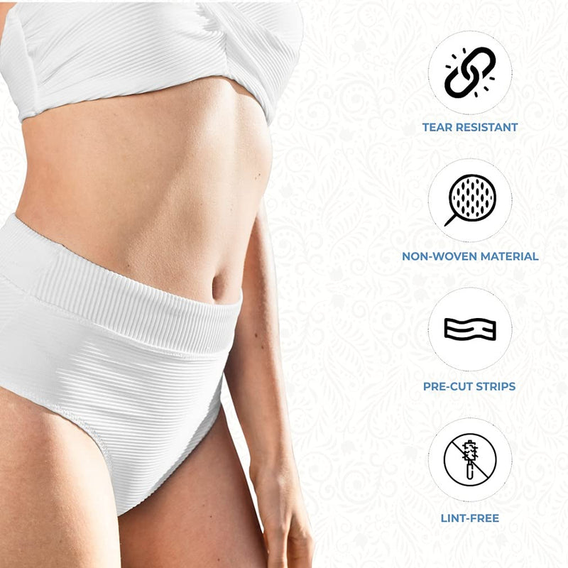 [Australia] - ForPro Professional Collection Non-Woven Epilating Strips, White, Tear-Resistant, Pre-Cut Strips For Hair Removal, 3" W x 9" L, 500-Count 500 Count (Pack of 1) 