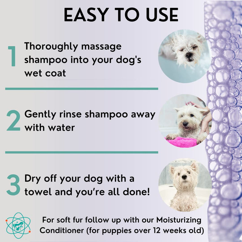 16 fl oz Dog Whitening Shampoo - Dog Shampoo for White Dogs - Puppy Shampoo for White Coats - Hair and Fur Whitener for Dogs - Made in The USA… 16 Fl Oz - PawsPlanet Australia