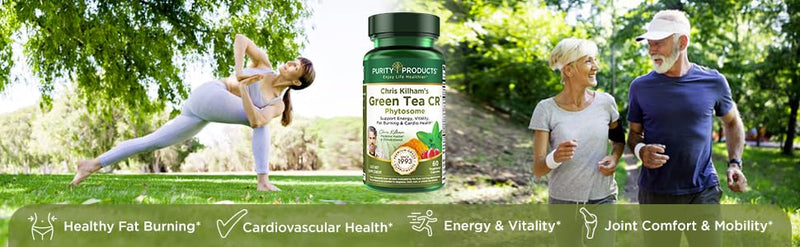 [Australia] - Purity Products Green Tea CR w/Phytosome Technology for Boosted Bioavailability from Chris Kilham 60 Capsules 
