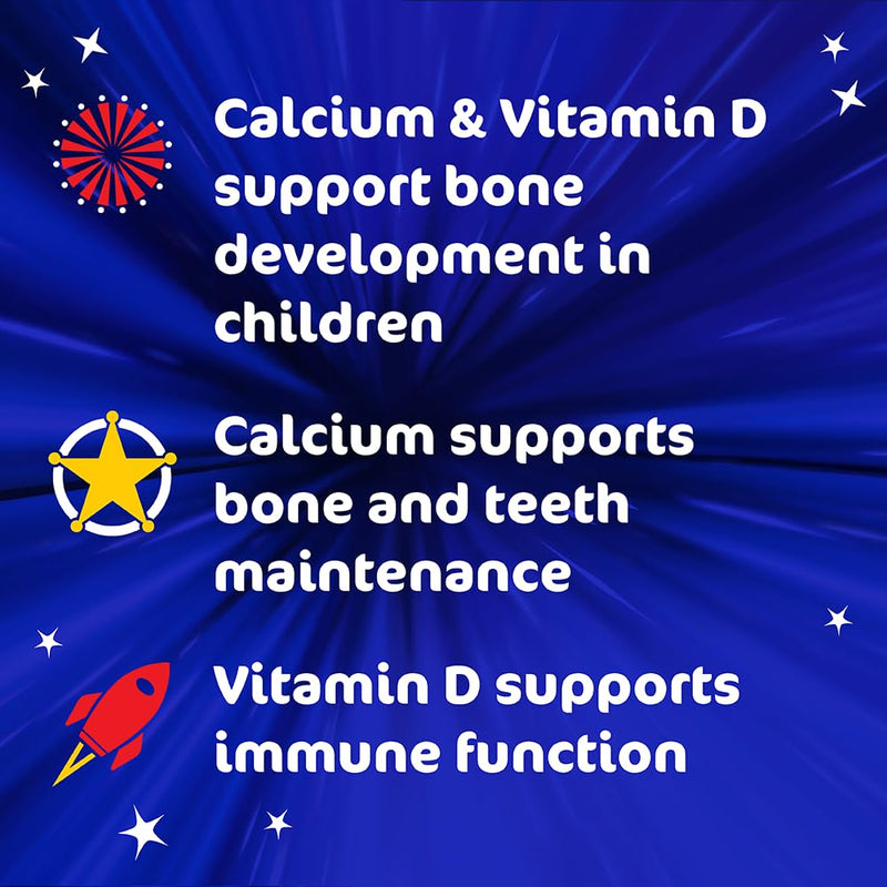 Haliborange Disney Pixar Toy Story Calcium et Vitamin D Softies for Kids 3+, 60 Strawberry Gummies – Supports Bone et Teeth Health – Character-Shaped Chewable
