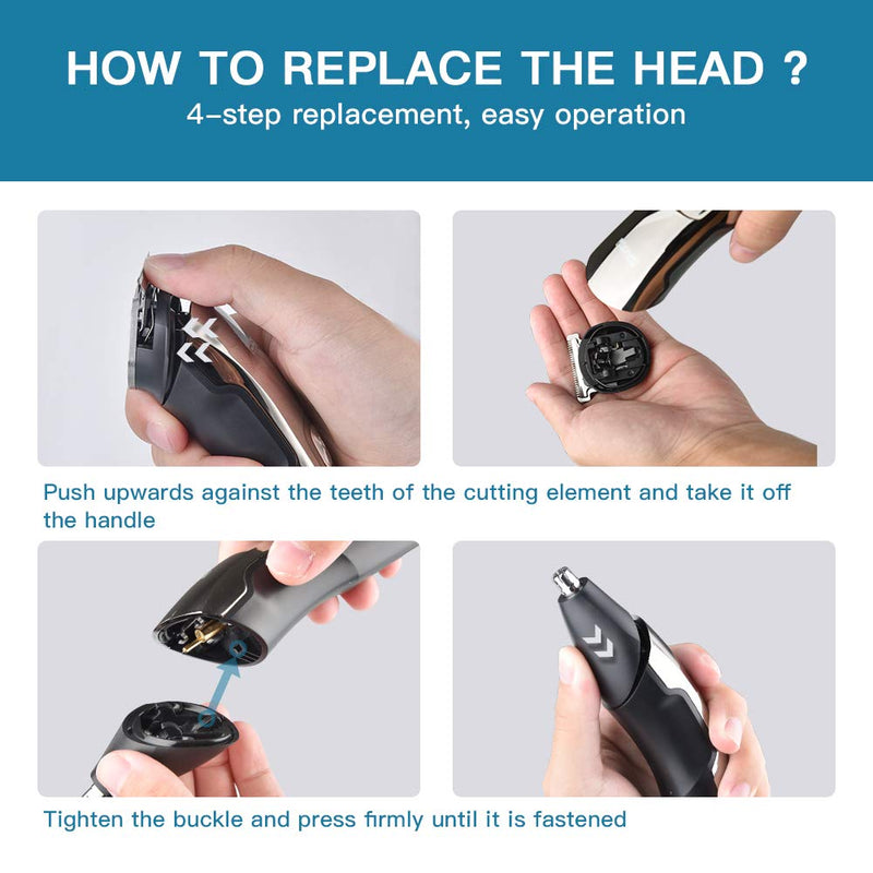 [Australia] - DSP® Facial Hair Trimmer for Men Electric Clippers and Grooming Sets for Pubic Hair Beard Nose Trimmer Kits USB Rechargeable IPX7 Waterproof 90350-1 