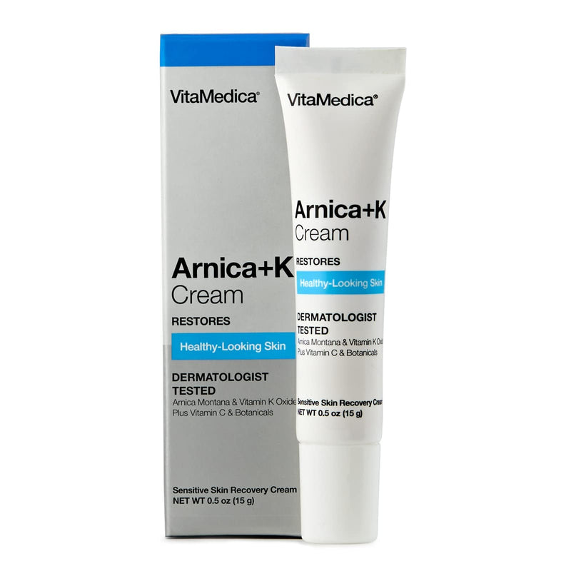 [Australia] - VitaMedica Arnica Cream - Arnica Montana + Vitamin K Oxide Bruise Cream - Sensitive Skin Formula - Undereye Arnica Vitamin K Cream With Vitamin C - 0.5 ounces 0.5 Ounce (Pack of 1) 