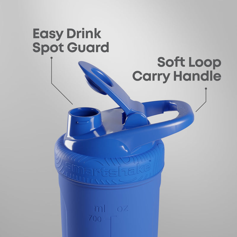 [Australia] - Smartshake Rockband Reforce Stainless Steel Protein Shaker Bottle 900 ml | 30 oz - Leakproof Screw-on Lid - BPA Free - Unisex - Slayer, Scratchy Logo 