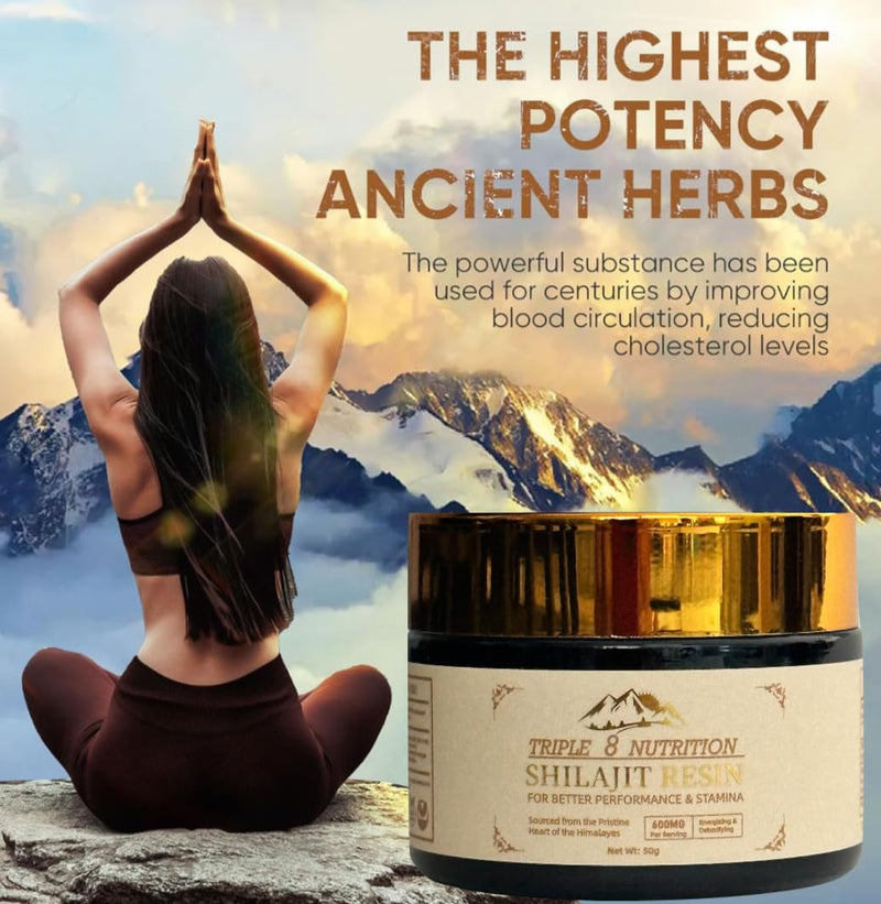[Australia] - Shilajit Resin 50g Bottle Absolutely Pure Wild Himalayan Authentic Natural Organic Fulvic Acid and 85+ Trace Minerals Most Potent for Men and Women Third Party Lab Tested ISO: 17025 Accredited USA 