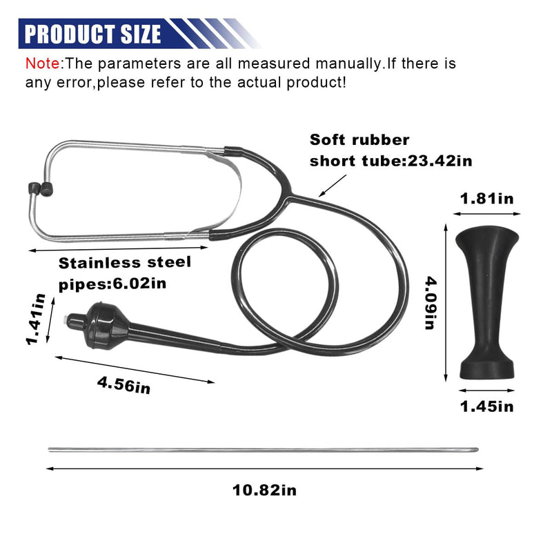 [Australia] - Mechanic Stethoscope, Automotive Engine Diagnostic Tool, Car Engine Sensitive Hearing Tool, Automotive Stethoscope Kit with Extended Handle for Cars, Motorcycles and Trucks 