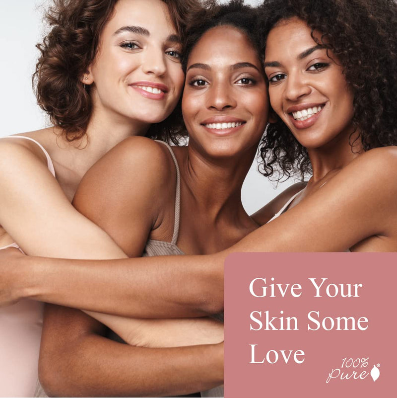 [Australia] - 100% PURE Pretty Naked Makeup Palette All in One Compact 3 Eyeshadow, Blush, Face Highlighter, Fruit Pigmented Natural Nude, Neutral Looks for All Skin Types - Vegan (Soft, Neutral Tones) 